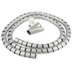 Osłona maskownica organizer kabli 40mm szary dł. 2m