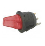  Przełącznik hebelkowy KCD1-101R czerwony ON-OFF 6A/250V podświetlenie 12V