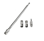 Antena teleskopowa 75cm + 3 adapery 