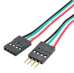 Kabel taśma żeńsko-męski 4 PIN długość 30cm