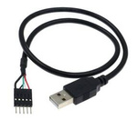 Kabel USB A z wtykiem 1x5 2.54mm długość 30cm