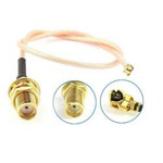 Adapter do anteny GSM U.FL IPEX - SMA żeńskie 20cm