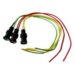 Kontrolka LED 5mm 24V DC czerwona plastikowa