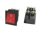 Przełącznik klawiszowy podwójny On-Off 250V RED