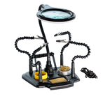 Uchwyt montażowy z lupą TRZECIA RĘKA + akcesoria