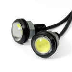 Żarówka LED 12V 1W 23mm biała obudowa czarna