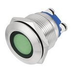  Kontrolka LED 18mm 230V metalowa zielona