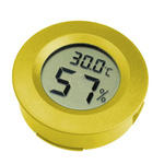 Termometr + higrometr LCD -50~110°C okrągły żółty