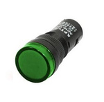 Kontrolka LED 19mm 12V AC / DC zielona