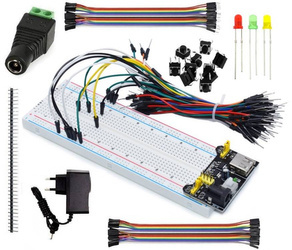 Zestaw prototypowy płytka stykowa MB102 +akcesoria