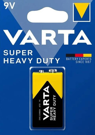 Bateria VARTA SUPER HEAVY DUTY 6F22 9V