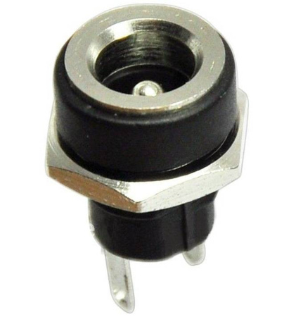 Gniazdo DC 2.1/5.5 do obudowy plastikowe