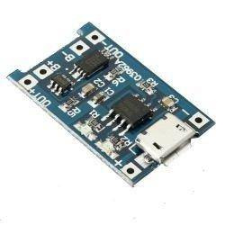 Ładowarka aku TP4056 z zabezpieczeniem micro USB