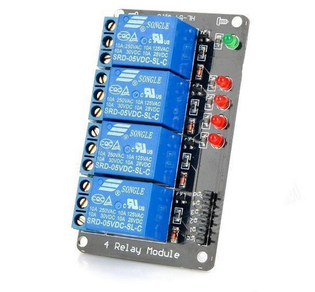 Moduł 4 przekaźników 5V do Arduino