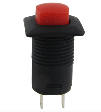 Przełącznik przycisk monostabilny 1.5A 250V kwadratowy PBS-15Br czerwony